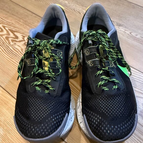 Nike Pegasus Trail 3 Men's Running Shoes Size 10 Black Green - Picture 5 of 8